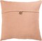 Tiwari Home 18" Camel Brown Solid Woven Square Throw Pillow with Knife Edge - Poly Filled